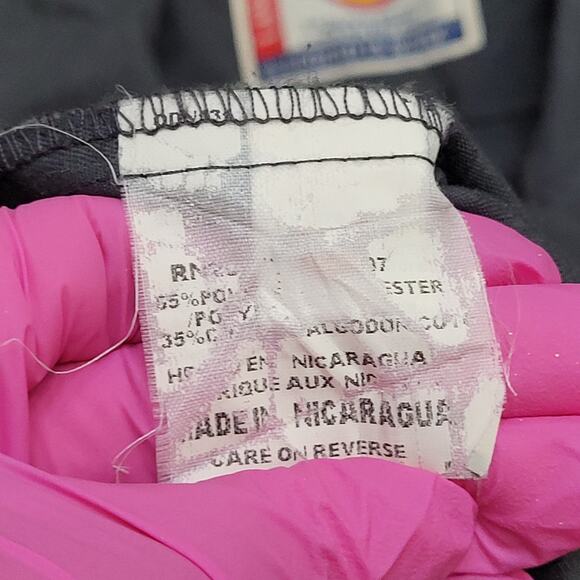 DICKIES Utility Button Shirt L/XL 24x33 Extra-Baggy Gray - Picture 6 of 12